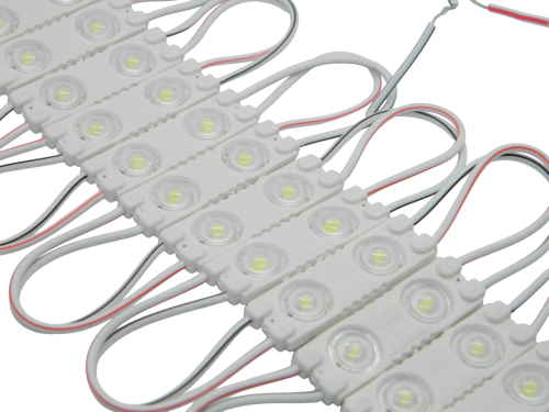 Диоды 2-х точечные Белые маленькие с линзой 2835-3912-0.6W