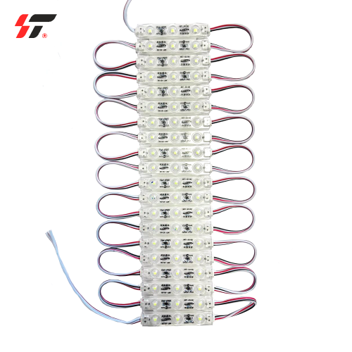 Диоды 3-х точечные Белые с линзой 2835-7314-10000К-0,9W