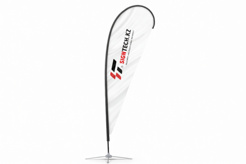 Флаг (капля) напольный высота 4 м (в собранном виде 5 м) 