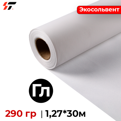 Холст Экосольвент глянцевый (HE6*6) 290 гр 1,27*30м