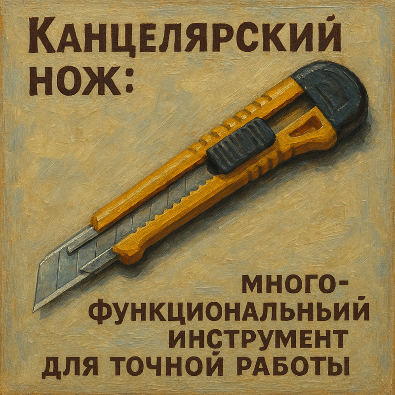 Канцелярский нож: многофункциональный инструмент для точной работы