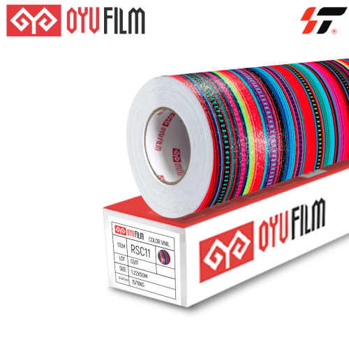 Радужная самоклеющаяся пленка RSC11 метражом