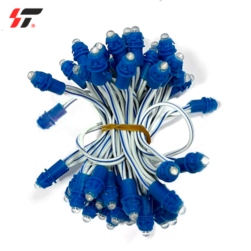 Диод-пиксели 1-точечные 9мм Синий 12V