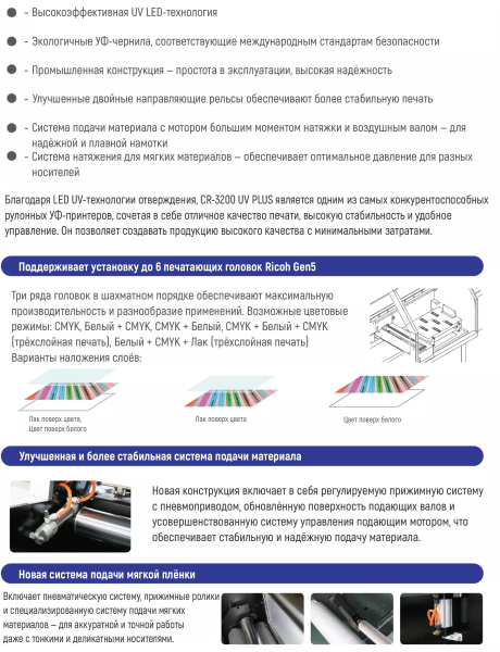 УФ Широкоформатный принтер CR-3200UV-PLUS - SignTech