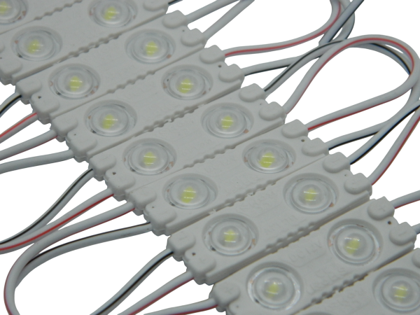 Диоды 2-х точечные Белые маленькие с линзой 2835-3912-0.6W