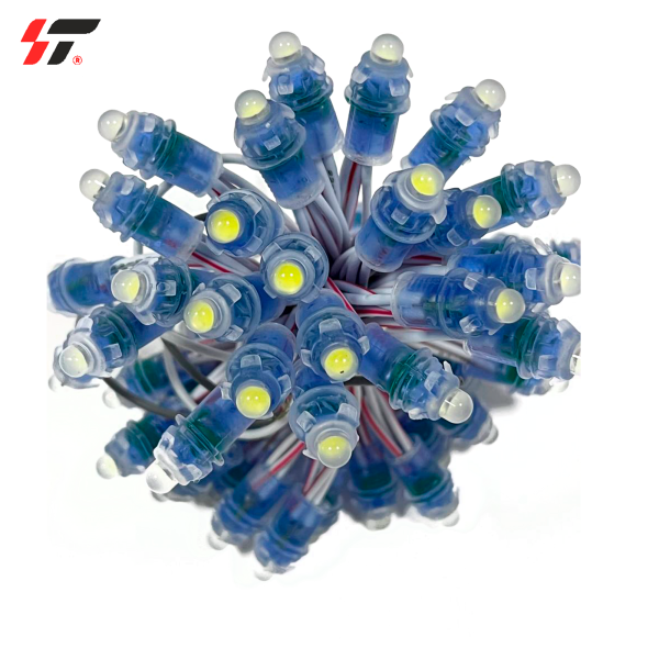 Диод-пиксели 1-точечные 9мм Белый 12V