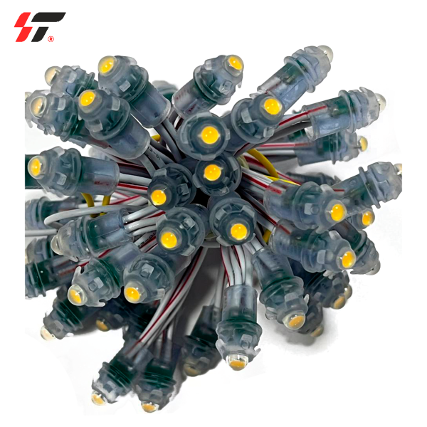 Диод-пиксели 1-точечные 9мм Желтый 12V