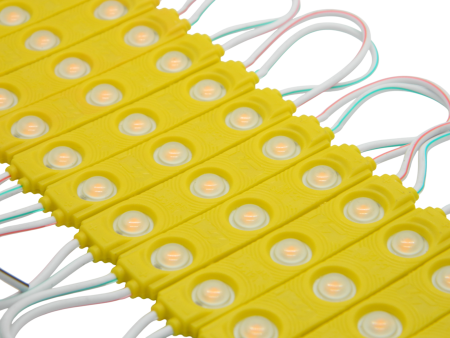 Диоды 3-х точечные Желтые c линзой 2835-6113-G5-13000К-1.2W