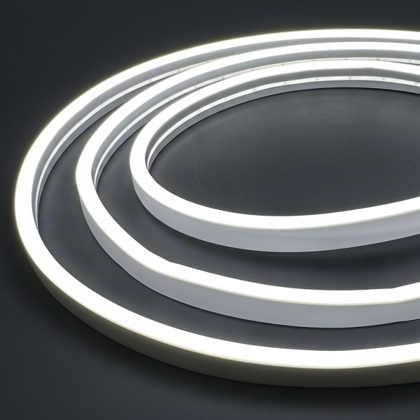 Гибкий неон Холодный белый 12000K*6 мм*100 м*7.2W*12V*120D/m 